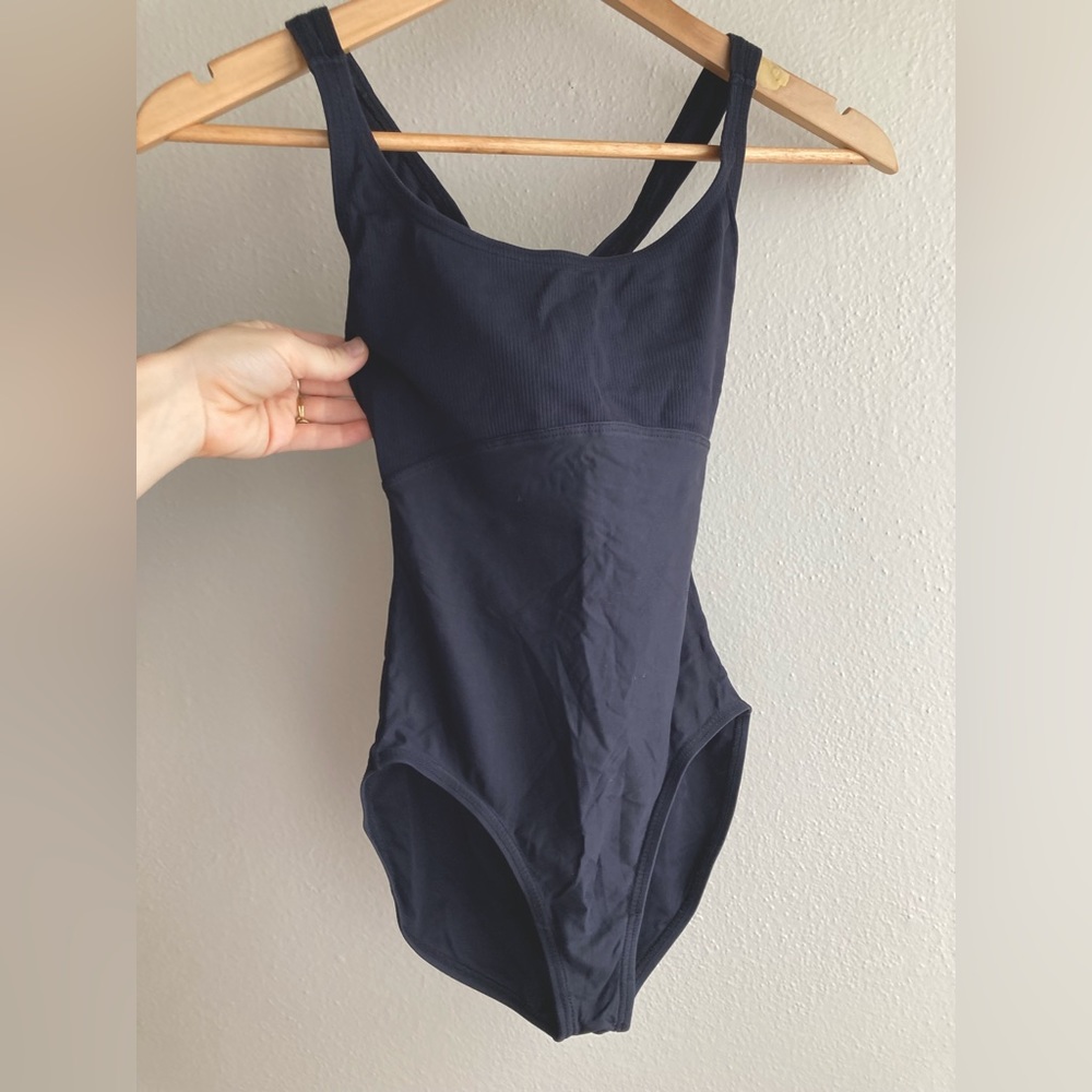 Black Cross Back Wear Moi Leotard Size S